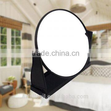 Plastic frame with single siled desk mirror/black square desk mirror/Cosemtic mirror