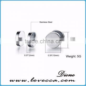 Newest Silver,black,gold Barbell Earrings Stainless Steel Jewelry for Men photo-5