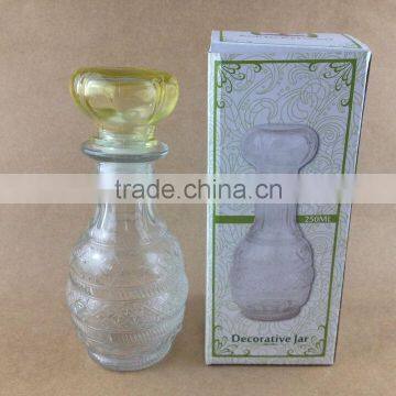 Clear Body Yellow Lid Glass Diffuser Bottle photo-4