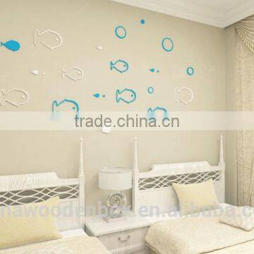 Special Custom Fish Shape Wooden Wall Stickers photo-2