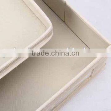 Rectangular Linen and Canvas Box With Cover/storage Box photo-4