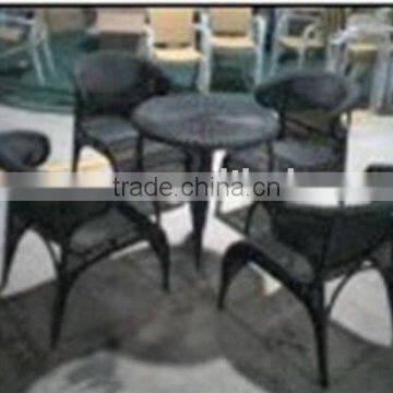 rattan glass top tables and chairs