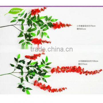 Guangzhou Artificial Wisteria Flower Making Supplier for Wedding Decoration Flower Vine photo-2