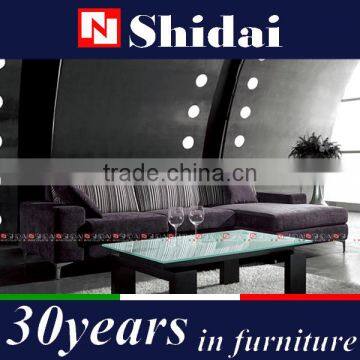 l-shaped sofa, modern lobby sofa design, living room furniture l shape sofa G115-RE