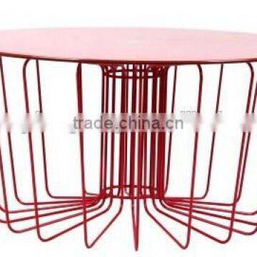 steel metal wire coffee table, metal design coffee tables