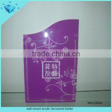 Factory Custom Wall Mount Acrylic Document Holder photo-1