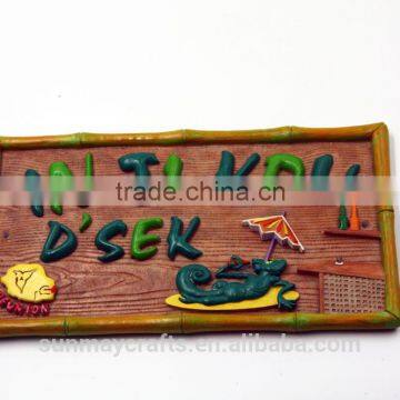 Wholesale Custom Polyresin France Reunion Souvenir Plates for Sale photo-6