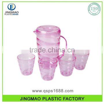 1.5L Eco-Friendly Hotel Use Plastic Water Juice Pitcher With Cup