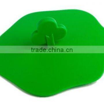 Silicone Cup Lids Tree Leaf Mug Cover Silicone Glass Cover Suction Lids for Coffee and Tea Cup photo-3
