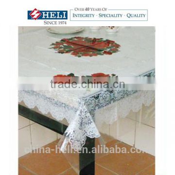 Peva Printed With PVC Lace Recycled Tablecloth High Quality Waterproof and Oilproof