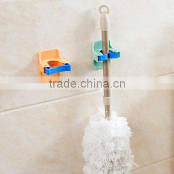 Wall Mounted Mop Clip Strong Adhesive Multi-functional Mop/Broom Hangers Rack Holders Storage & Home Organization photo-3