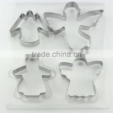 Metal Christmas Cookie Cutters Angel Cookie Cutter Embossed,tool Shaped Cookie Cutters photo-4