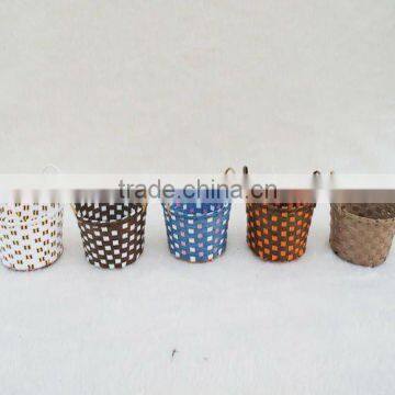 Many colored willow food storage basket