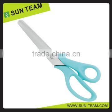 ST017 8-3/4" Zig zag scissors New ABS Handle steel blade pinking scissors