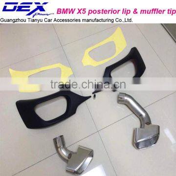 Racing Muffler Tip PP Rear Diffuser for B~MW X5 photo-3
