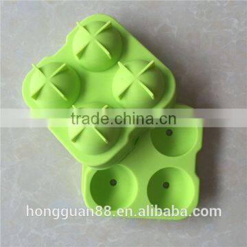 2015 new Promotion Silicone ice ball mold/ice ball maker, hot selling 4cavity silicone ice ball mold / cheap silicone ice ball