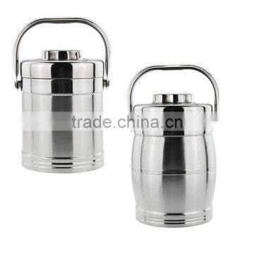 China Metal Ice Bucket Manufacture OEM Insulated Ice Bucket Stainless Steel Mini Ice Bucket With Lid photo-3
