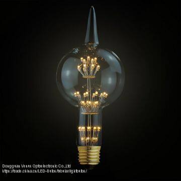 New design firework light G80F 2W E26 Holiday use edison light 2400K vintage starry led light