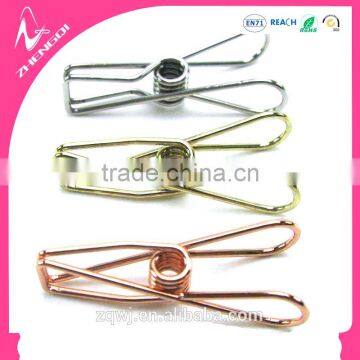 32mm 55mm 70mm rose gold silver color metal wire folder binder clips for practical stationery supplies gift sets