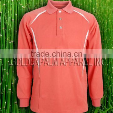 Men's Pique Long Sleeves Golf Shirt