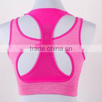 Net Shape Sexy Fitness Athletic Padded Seamless Women Wholesale Sports Bra photo-6