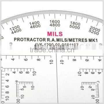 Kearing Brand 6 Inch Round High Quality Half Round Military Protractor photo-2