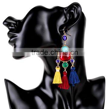 Bohemian Jewelry Painting Colors Drop Earrings for Women photo-2