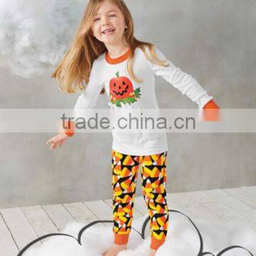 kids Halloween costume pumpkin pajamas