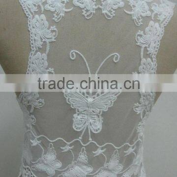 High Quality Mesh Embroidered Cotton Lady's White Lace Summer Vest photo-2
