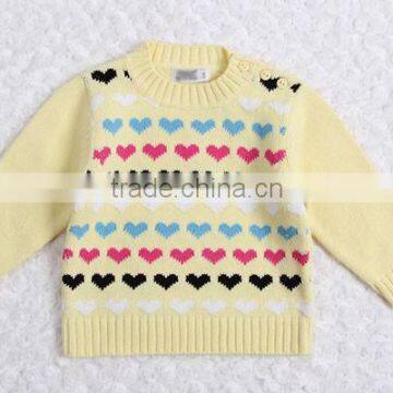 Fashion Knitted Heart Jacquard Pullover Sweater photo-4