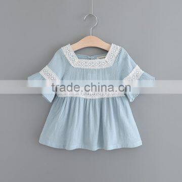 S33520W Sweet Girls New Lace Flower Fancy Summer Pink Blouse photo-6