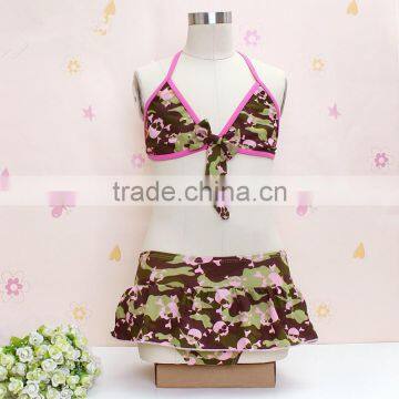 S13736A 2016 Kid Swimwear Girl's 2 Pcs Bikini Swimsuits photo-3