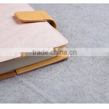 A6 Pink PU Leather Agenda Planner With Ribbon Bookmark /metal Clasp /organizers photo-6