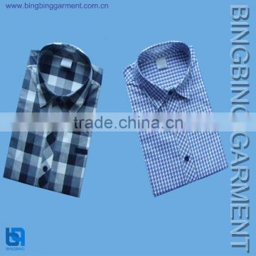 man's fashion checked shirt