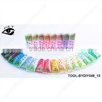 50ML 24colors Best Colorful Epoxy Cream Glue Glue Simulation Cream for DIY Craft Phone Case Decoration photo-3