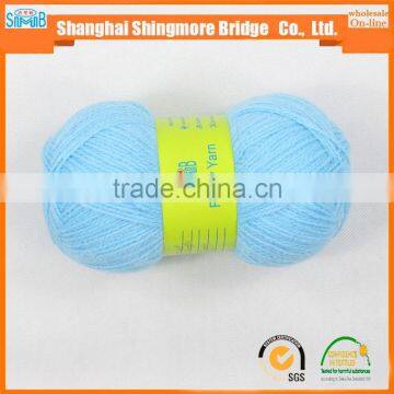 Knitting Yarn Supplier Shanghai Smb Cheap Wholesale High Quality 4Nm Acrylic Yarn 100% for Knitting Scarf