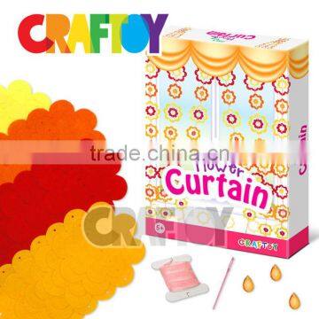 Make Your Flower Curtain Children Crafts DIY Kit Toy