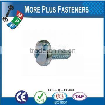 Made in Taiwan Slotted Cheese Head Machine Screw