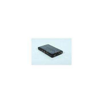 Black Solar USB Phone Charger / 5000mah Power Bank With LED Light