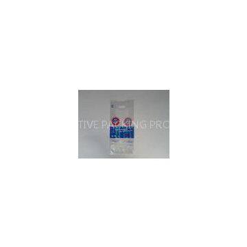 Small Die Cut Handle Plastic Bags , Clear Heat Patch for Juice Drink
