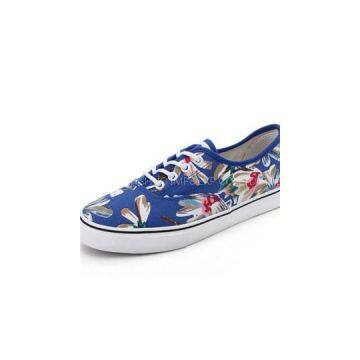 Flower Printed Women\'\'s Fashion Comfortable Low Top Sneakers