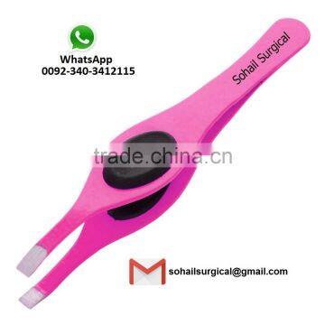 rubber grip eyebrow tweezer