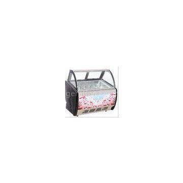 Mini Ice Cream Display Freezer / Showcase 6 Containers With Environmental Protection