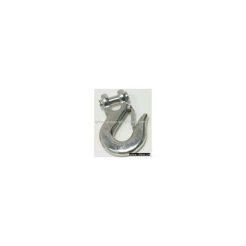 eye hoist hook with latch, clevis slip hook with latch