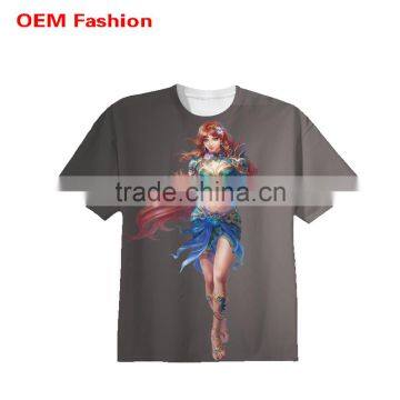 fashion men all over sublimation printing t shirt