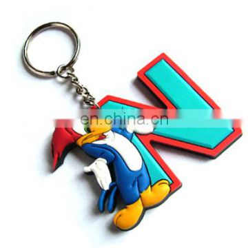 Emotional Colourful Turkey soft rubber keychain Custom design