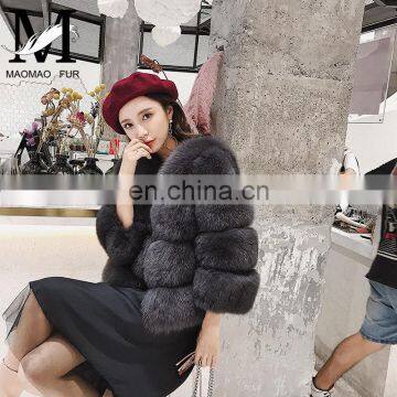 Fashion Factory Price New Arrival Italian Natural Fox Fur Coat Ladies 2016 Winter Coats