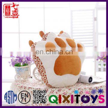 Hot selling custom animal paw shape pillow wholesale factory direct stuffed back support cushion