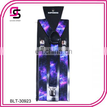 Planet sky cheap price suspender print suspender fashion suspender