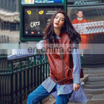 Women Warm Clothing Genuine Leather Vest photo-2